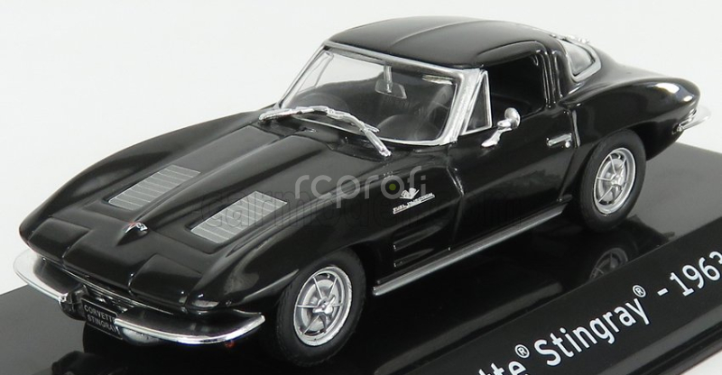 Edicola Chevrolet Corvette Stingray 1963 - Con Vetrina - With Showcase 1:43 Black
