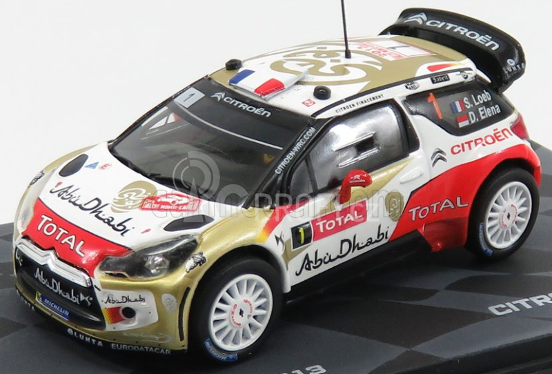 Edicola Citroen Ds3 Wrc Total Abu Dhabi N 1 S.Loeb - D.Elena 1:43