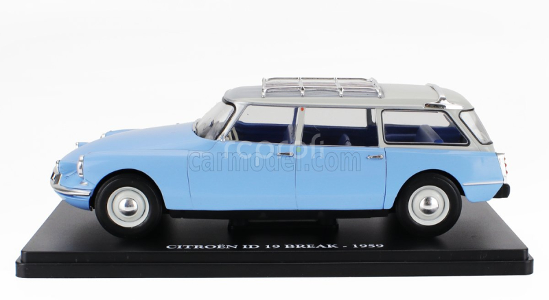 Edicola Citroen Id19 Sw Station Wagon 1959 - Con Vetrina - With Showcase 1:24 Světle Modrá Šedá