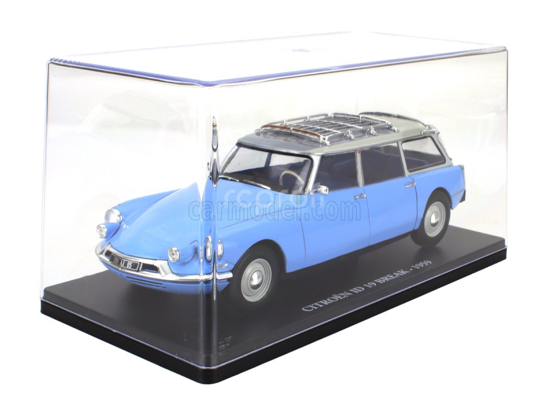 Edicola Citroen Id19 Sw Station Wagon 1959 - Con Vetrina - With Showcase 1:24 Světle Modrá Šedá