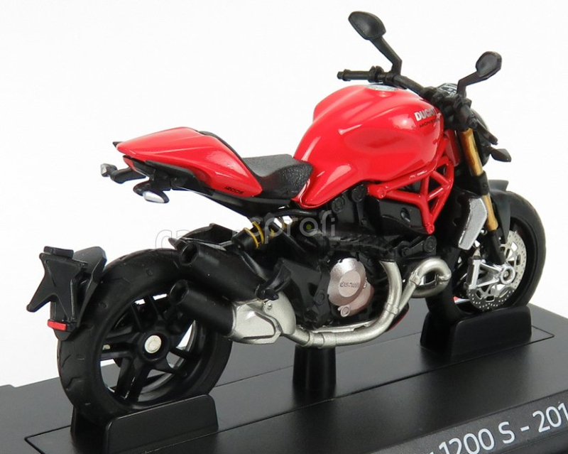 Edicola Ducati Monster 1200s 2014 - Damage Display Box 1:24 Červená Černá