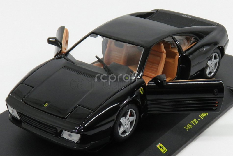 Edicola Ferrari 348tb 1989 - Con Vetrina - With Showcase 1:24 Black