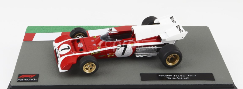 Edicola Ferrari F1  312b2 N 7 Season 1972 Mario Andretti 1:43 Červená Bílá