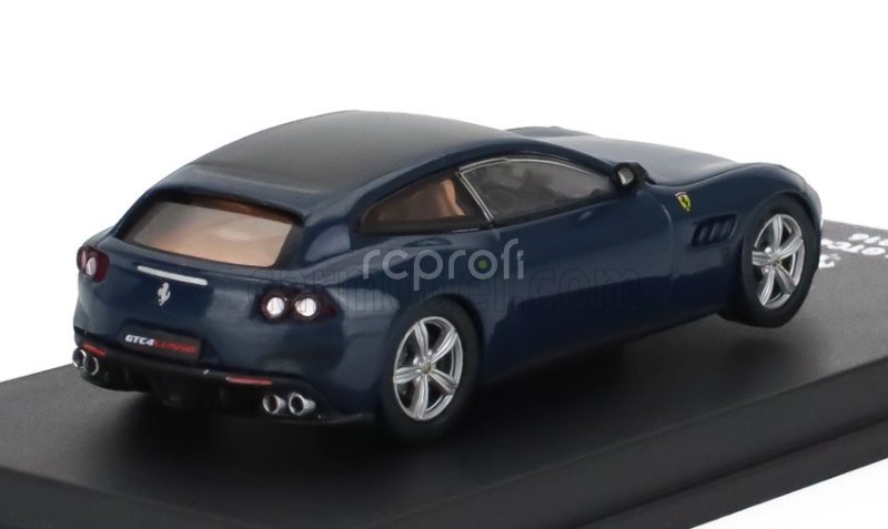 Edicola Ferrari Gtc4 Lusso 2016 - Con Vetrina - With Showcase 1:64 Blu Tour De France - Blue Met