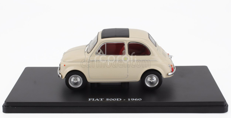 Edicola Fiat 500d 1960 - Con Vetrina - With Showcase 1:24 Cream