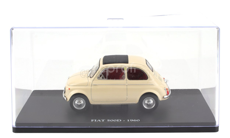Edicola Fiat 500d 1960 - Con Vetrina - With Showcase 1:24 Cream