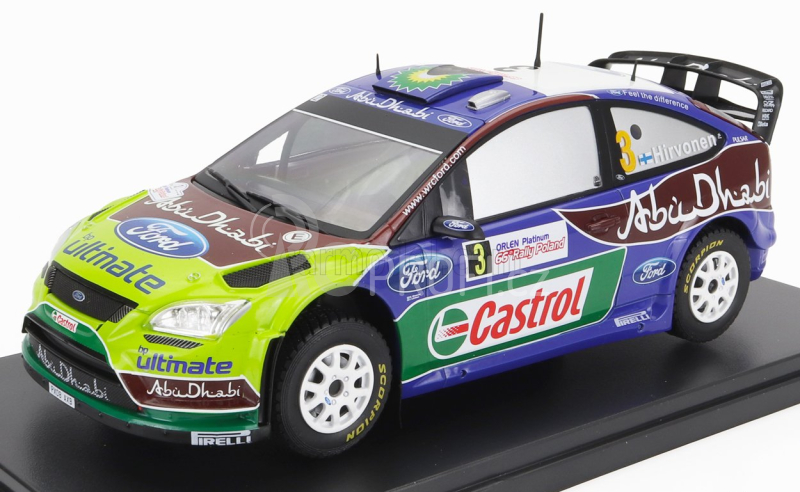 Edicola Ford England Focus Rs Wrc09 N 3 M.Hirvonen - J.Lehtinen 1:24