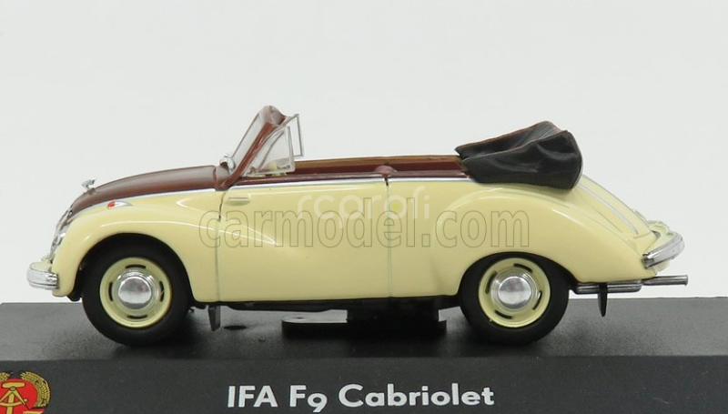 Edicola IFA F9 468 Cabriolet Open 1953 1:43 Krémově Hnědá