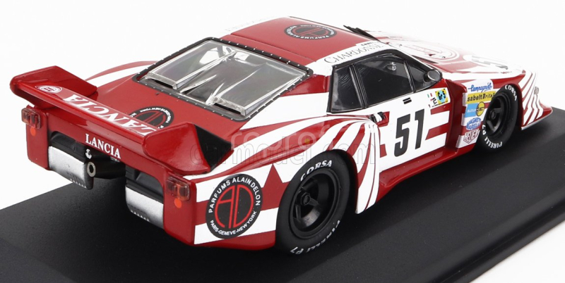 Edicola Lancia Beta Montecarlo Turbo Team Lancia Corse N 51 24h Le Mans 1980 Bernard Darniche - Hans Heyer - Teo Fabi 1:43 Červená Bílá