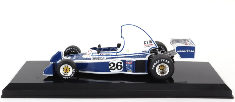 Edicola Ligier F1  Js5 N 26 Season 1976 Jacques Laffite - Con Vetrina - With Showcase 1:24 Světle Modrá Bílá