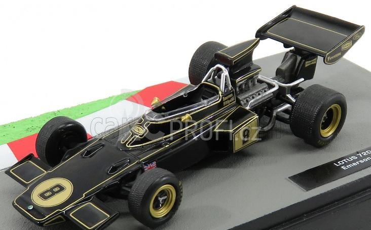 Edicola Lotus F1  72d Ford Jps N 8 World Champion Season 1972 Emerson Fittipaldi 1:43 Black