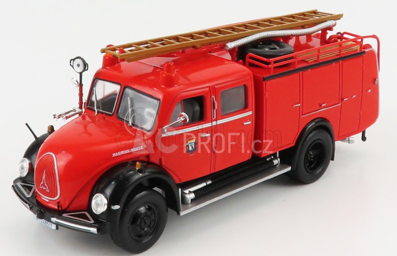 Edicola Magirus Deutz Tlf-16 Mercur 125a Německý požární vůz 1961 1:43, červená