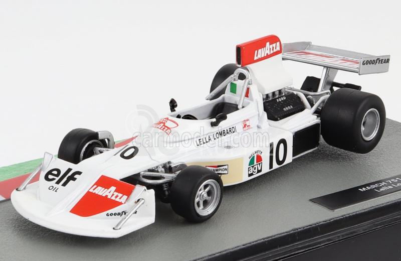 Edicola March F1  751 N 10 Season 1975 Lella Lombardi 1:43 Bílá