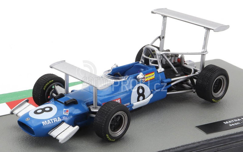 Edicola Matra simca F1  Ms10 N 8 Season 1969 Jean Pierre Beltoise 1:43 Modrá Stříbrná