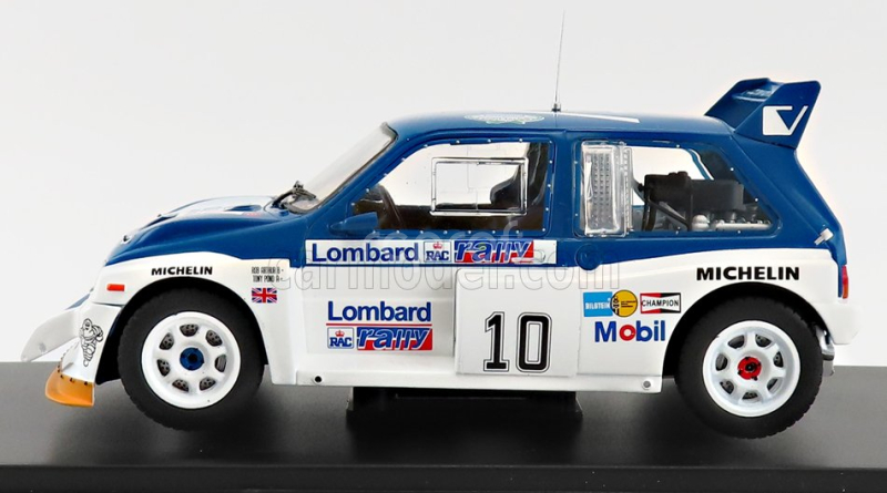 Edicola MG Metro 6r4 Mobil N 10 Rally Rac Gb 1985 T.pond - R.arthur 1:24 Modrá Bílá