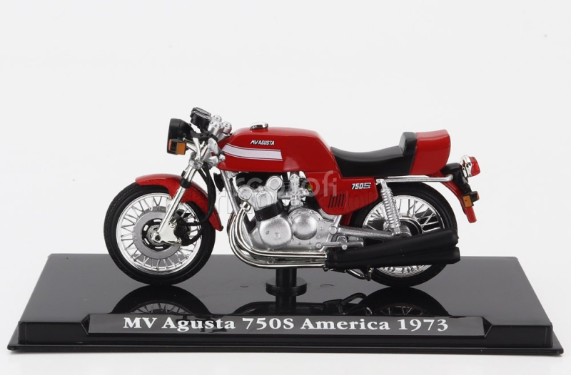 Edicola Mv agusta 750s America 1973 1:24 Červená Černá