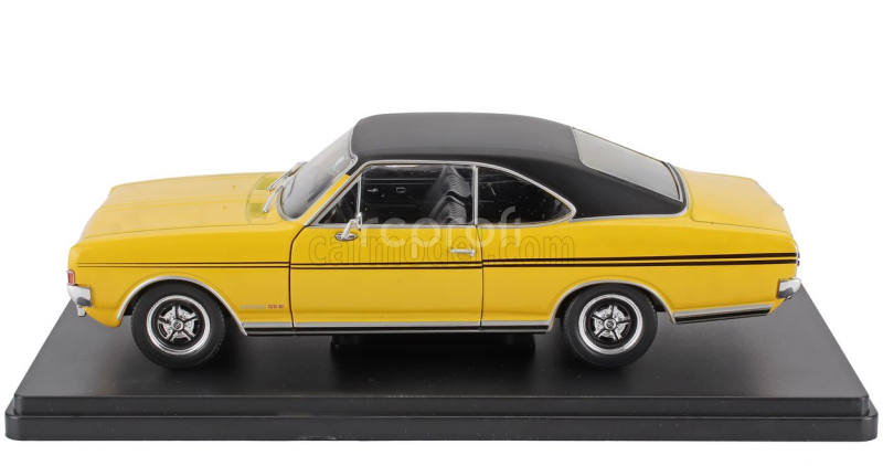 Edicola Opel Commodore A Gs/e Coupe 1970 - Con Vetrina - With Showcase 1:24 Žlutá Černá