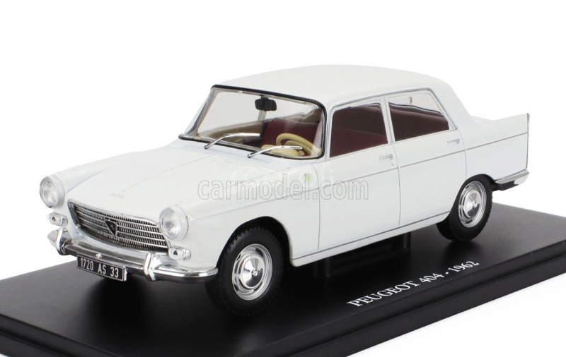 Edicola Peugeot 404 1962 - Con Vetrina - With Showcase 1:24 Bílá