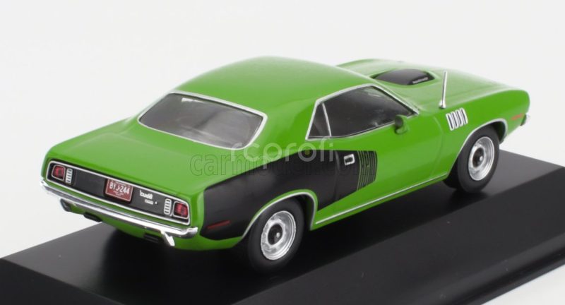 Edicola Plymouth Hemi Cuda Coupe 1971 - Con Vetrina - With Showcase 1:43 Zelená Černá