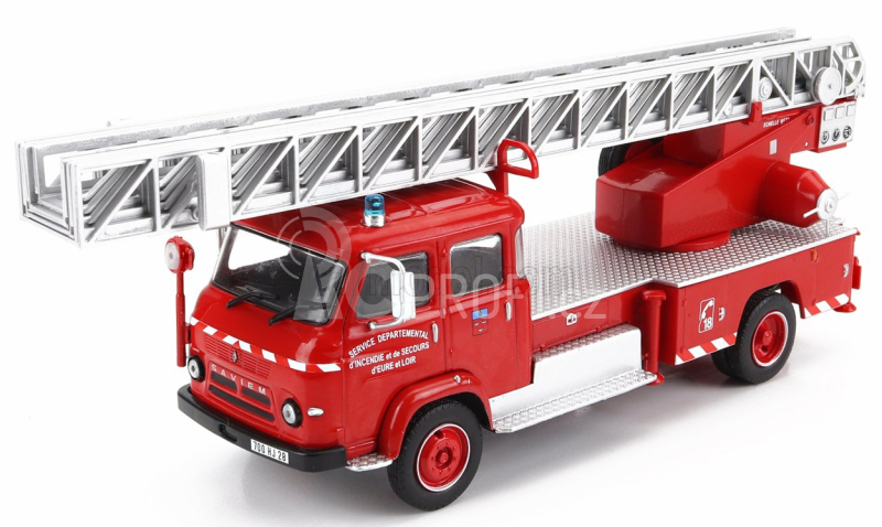 Edicola Saviem 57 Truck Scala 1977 Požární vůz 1:43, červená