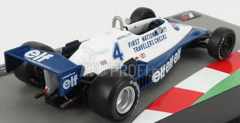 Edicola Tyrrell F1  008 N 4 Season 1978 Patrick Depailler 1:43 Modrá Bílá