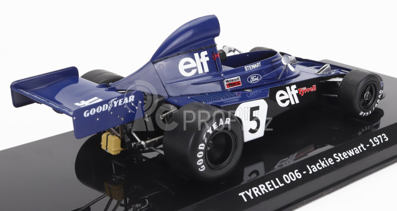 Edicola Tyrrell F1  Ford 006 Team Elf Tyrrel N 5 World Champion Season 1973 Jackie Stewart - Blister Box 1:24 Blue