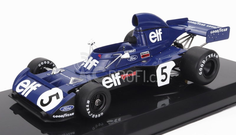 Edicola Tyrrell F1  Ford 006 Team Elf Tyrrel N 5 World Champion Season 1973 Jackie Stewart - Blister Box 1:24 Blue