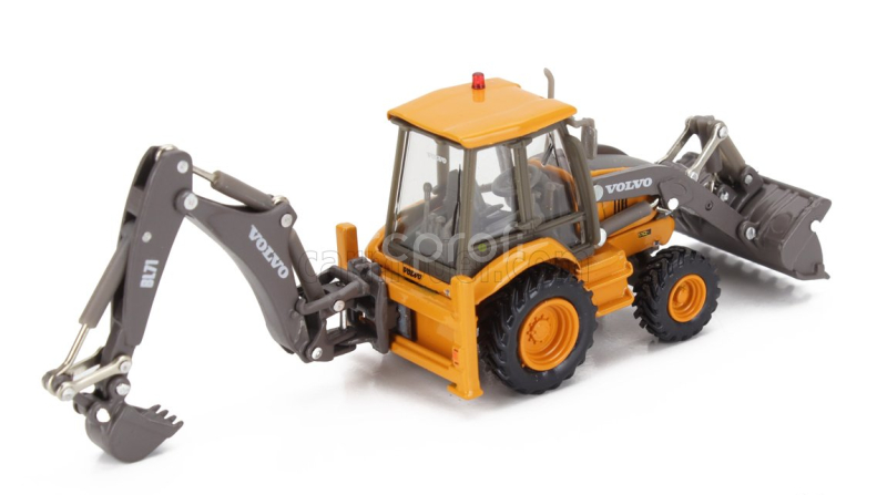 Edicola Volvo Bl71 Ruspa Escavatore Gommata Tractor Scraper Excavator 1:87 Oranžově Šedá