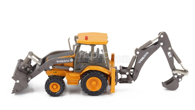 Edicola Volvo Bl71 Ruspa Escavatore Gommata Tractor Scraper Excavator 1:87 Oranžově Šedá