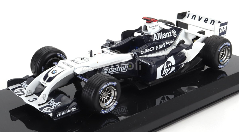 Edicola Williams F1  Fw26 Bmw N 3 Season 2004 Juan Pablo Montoya - Con Vetrina - With Showcase 1:24 Modrá Bílá