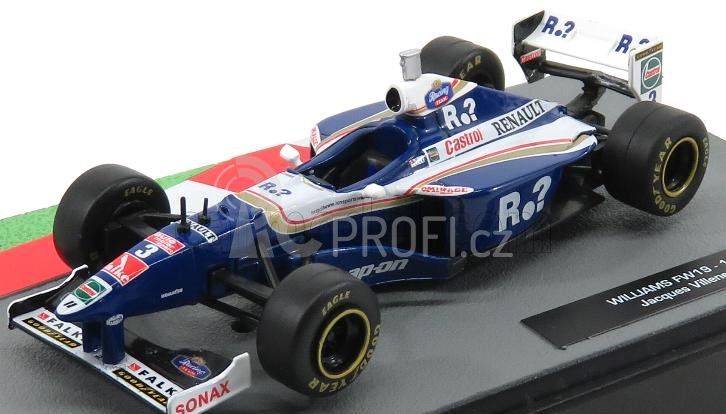 Edicola Williams F1 Renault Fw19 N 3 Jacques Villeneuve Season 1997 World Champion 1:43 Modrá Bílá