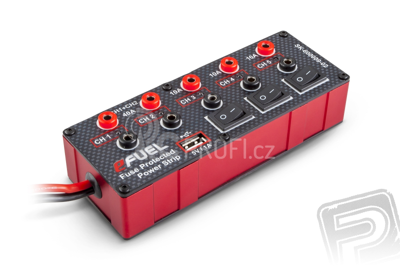 eFuel PowerStrip - multizásuvka s USB výstupem