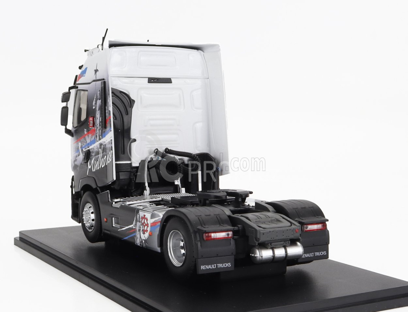 Eligor Renault T-line High Tractor Truck Mulhouse 2-assi 2021 1:43 Černá Bílá