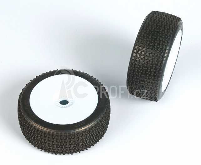 ENFORCER (medium směs) Off-Road 1:8 Buggy gumy nalep. na bílých disk. (2ks.)
