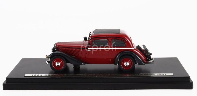 Esval model Adler Trumpf Junior Lipsia Taxi  1934 1:43 Červená Černá Bílá