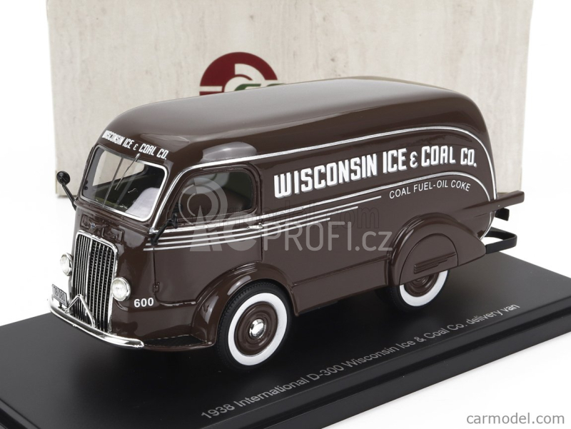 Esval model International D-300 N 600 Van Wisconsin Ice & Coal Co. 1938 1:43, hnědá