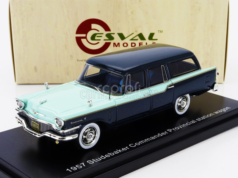 Esval model Studebaker Commander Provincial Sw Station Wagon 1957 1:43 2 Tóny Modré