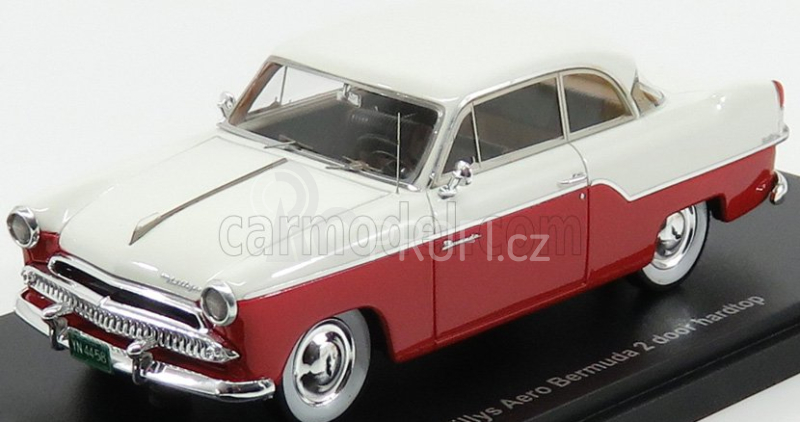 Esval model Willys Aero Bermuda 2-door Hard-top 1955 1:43 Červená Bílá
