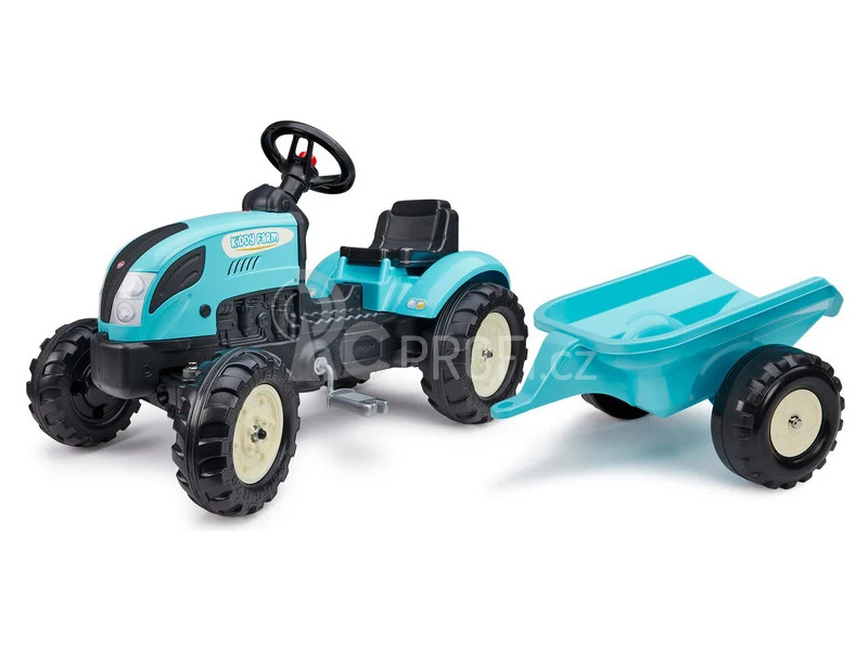 FALK - Šlapací traktor Kiddy Farm s vlečkou