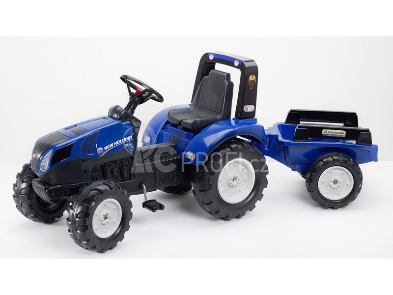 FALK - Šlapací traktor New Holland T8 s vlečkou
