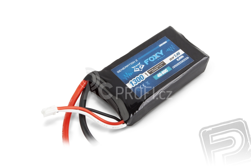 FOXY G2 - LC Li-Pol 1300mAh/7,4V 40/80C 9,6Wh