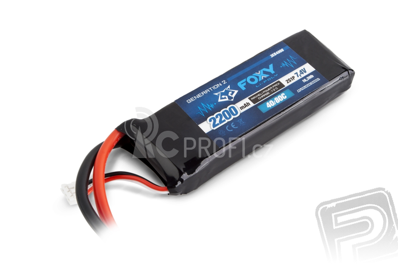 FOXY G2 - LC Li-Pol 2200mAh/7,4V 40/80C 16,3Wh