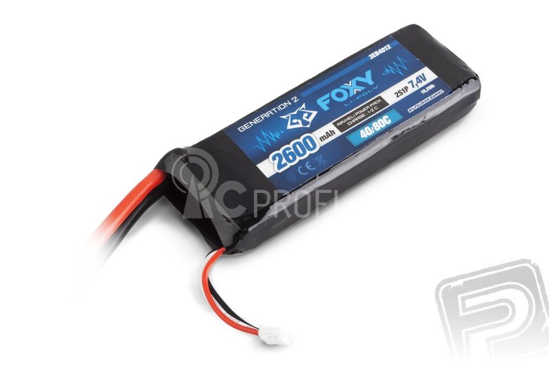 FOXY G2 - LC Li-Pol 2600mAh/7,4V 40/80C 19,2Wh
