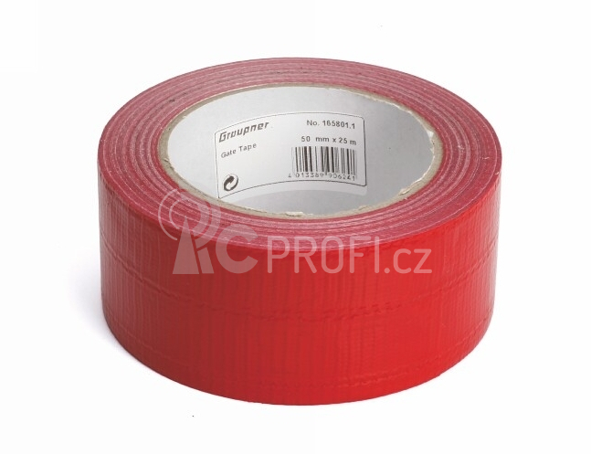 FPV brána 1300 - opravná páska 50 mm x 25 m (červená)