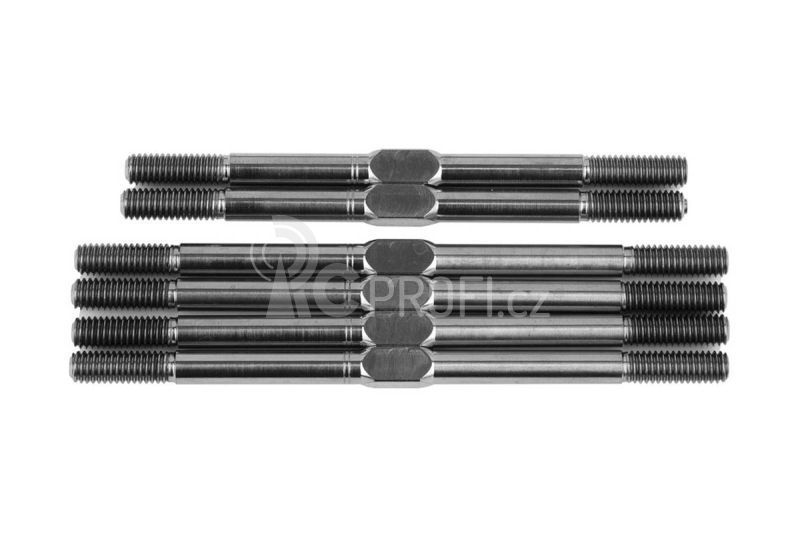 FT titanové spojovačky, sada pro RC10 T6.2/SC6.2, 3,5x58mm - 4ks. a 3,5x67mm - 2 ks.