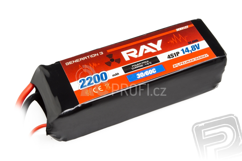 G3 - LC RAY Li-Pol 2200mAh/14,8 30/60C Air pack 32,5Wh