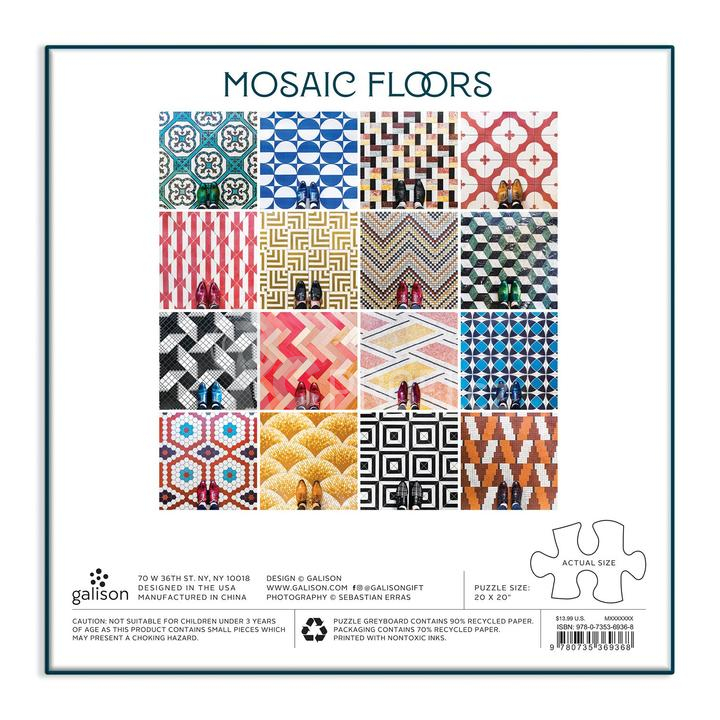 Galison Puzzle Mozaikové podlahy 500 dílků