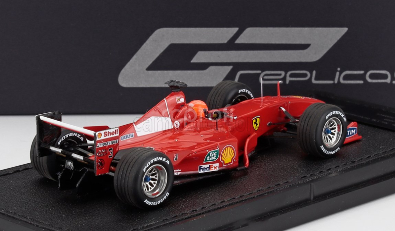 Gp-replicas Ferrari F1  F2000 N 3 World Champion Winner Italy Monza Gp (with Pilot Driver) 2000 Michael Schumacher 1:43 Červená Bílá