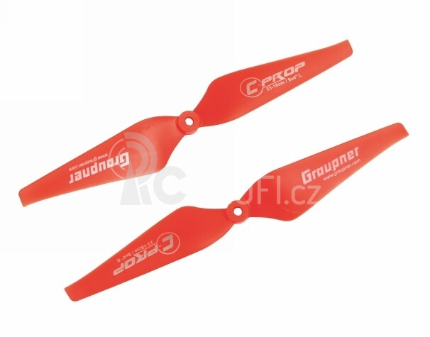 Graupner COPTER Prop 10x4 pevná vrtule (2ks.) - červené