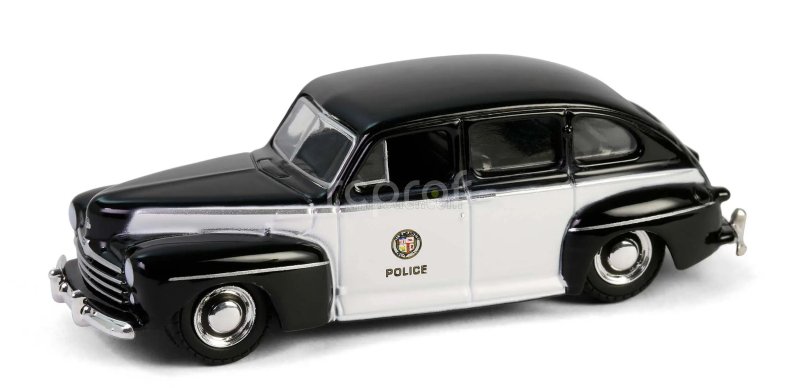 Greenlight Ford usa Fordor Los Angeles Police 1947 1:64 Černá Bílá